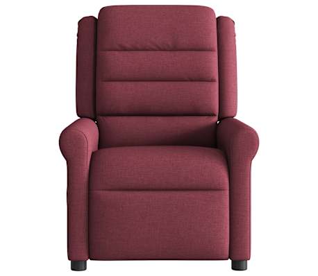 vidaXL Fauteuil inclinable Rouge bordeaux Tissu