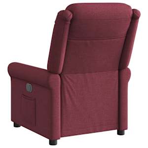 Polohovací křeslo vínové textil - obrázek 5