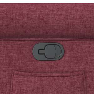 Polohovací křeslo vínové textil - obrázek 7