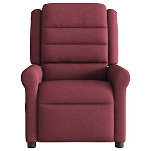 Masážní polohovací křeslo vínové textil - obrázek 3