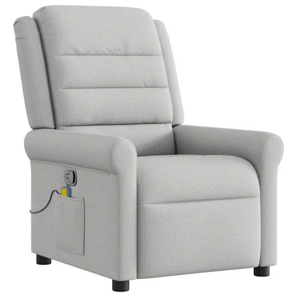 vidaXL Massage Recliner Tool Cloud Grey Fabric