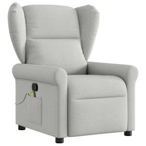 vidaXL Massage Recliner Tool Cloud Grey Fabric