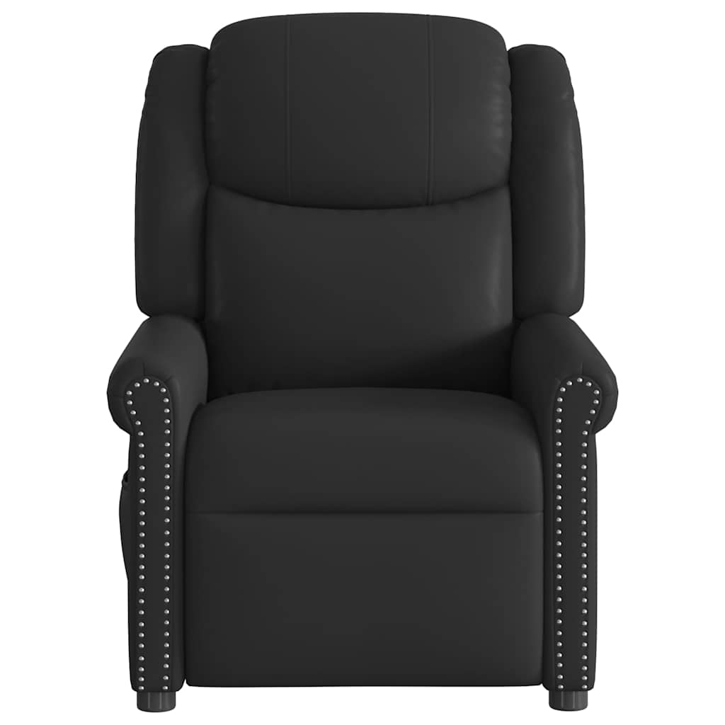 vidaXL Fauteuil verstelbaar kunstleer glanzend bruin afbeelding