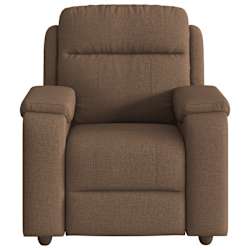 vidaXL Fauteuil inclinable Marron Tissu