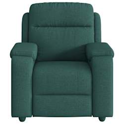 vidaXL Fauteuil inclinable Vert fonc&eacute; Tissu