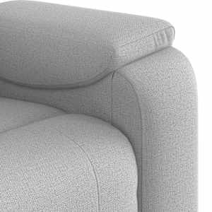 Polohovací křeslo obláčkově šedá textil - obrázek 8