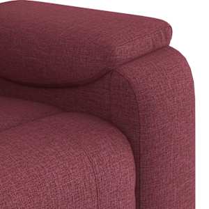 Masážní polohovací křeslo vínové textil - obrázek 9