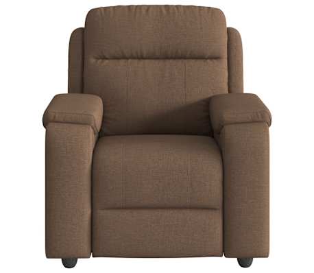 vidaXL Fauteuil de massage inclinable Marron Tissu