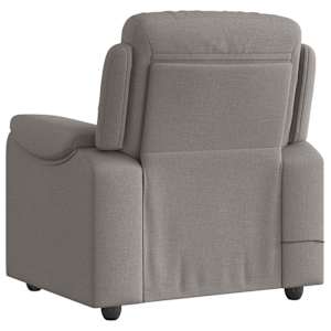 Masážní polohovací křeslo taupe textil - obrázek 5