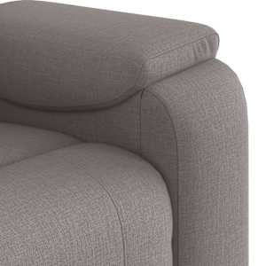 Masážní polohovací křeslo taupe textil - obrázek 9