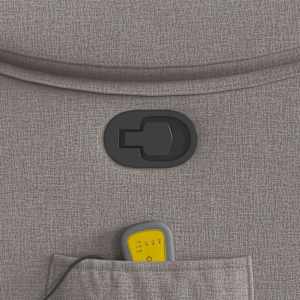 Masážní polohovací křeslo taupe textil - obrázek 10