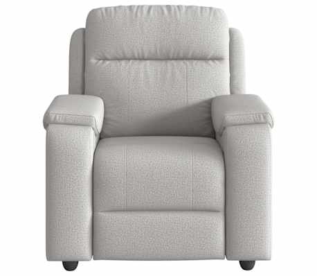 vidaXL Fauteuil de massage inclinable gris nuage tissu