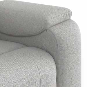 Masážní polohovací křeslo obláčkově šedá textil - obrázek 9