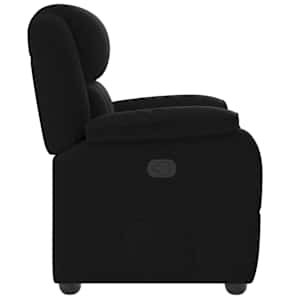 Polohovací křeslo černé textil - obrázek 4