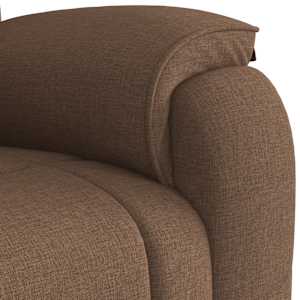 Polohovací křeslo hnědé textil - obrázek 7