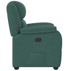 Polohovací křeslo tmavě zelené textil - obrázek 4