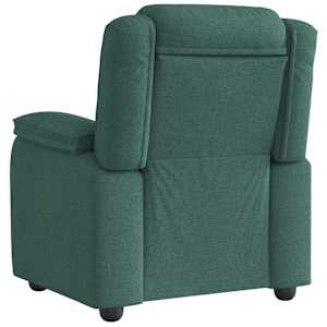 Polohovací křeslo tmavě zelené textil - obrázek 5