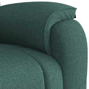 Polohovací křeslo tmavě zelené textil - obrázek 8