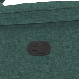 Polohovací křeslo tmavě zelené textil - obrázek 9
