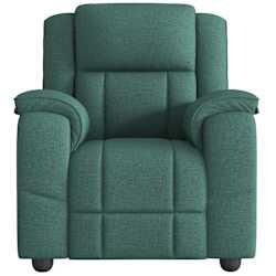 vidaXL Fauteuil inclinable Vert fonc&eacute; Tissu