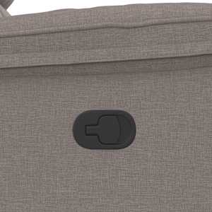 Polohovací křeslo taupe textil - obrázek 9