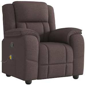 vidaXL massaažitool, tumepruun, kangas