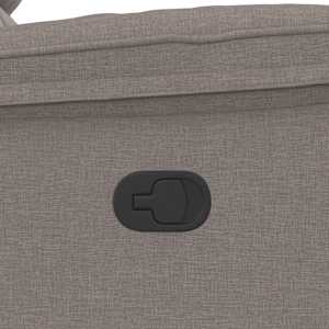 Masážní polohovací křeslo taupe textil - obrázek 10