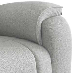 Masážní polohovací křeslo obláčkově šedá textil - obrázek 9