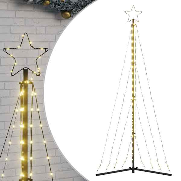 vidaXL LED j&otilde;ulupuu 339 LEDid Soe Valge 182 cm