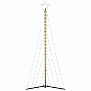 LED vánoční stromek 339 teple bílých LED 182 cm - obrázek 6