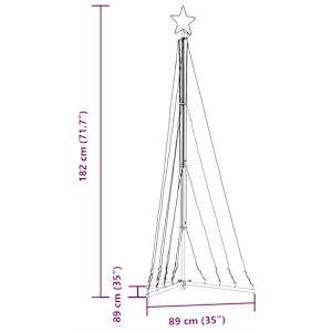 LED vánoční stromek 339 teple bílých LED 182 cm - obrázek 11