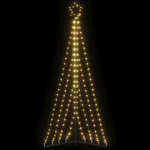 LED božično drevo 339 LED tople bele 182 cm