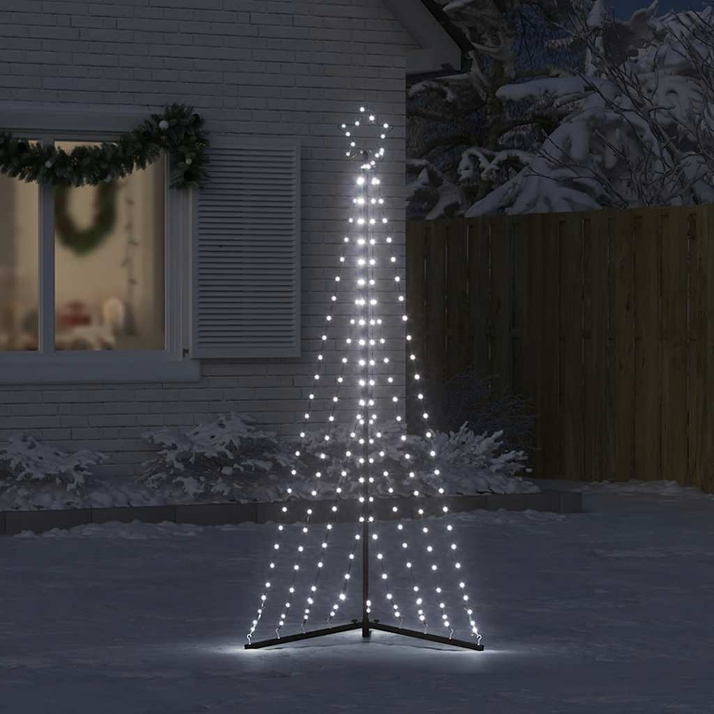 vidaXL LED-kerstboom 339 LEDs koud wit 182 cm afbeelding