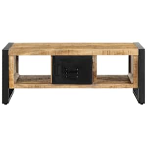 Konferenční stolek 90x50x36 cm hrubý mangovník - obrázek 5