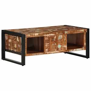 Konferenční stolek vícebarevný 90x50x36 cm recyklované dřevo - obrázek 5