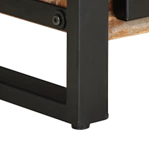 Konferenční stolek vícebarevný 90x50x36 cm recyklované dřevo - obrázek 9