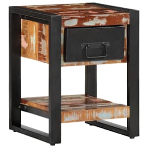 vidaXL &ouml;&ouml;kapp, mitmev&auml;rviline 35x34x45 cm taaskasutatud t&auml;ispuidust
