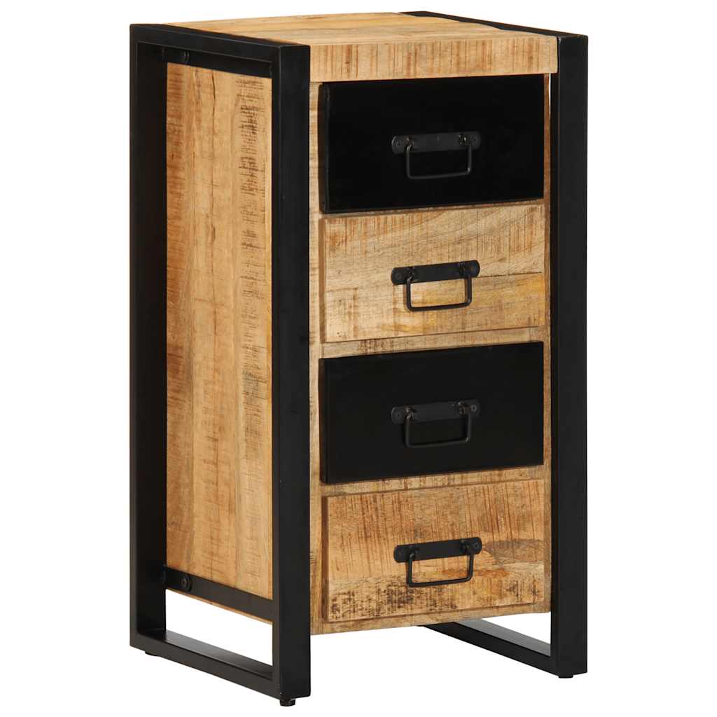 vidaXL Schubladenschrank 40x40x90 cm Raues Massivholz Mango