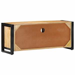 TV skříňka 100x30x40 cm masivní hrubé mangovníkové dřevo - obrázek 4