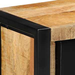 TV skříňka 100x30x40 cm masivní hrubé mangovníkové dřevo - obrázek 5