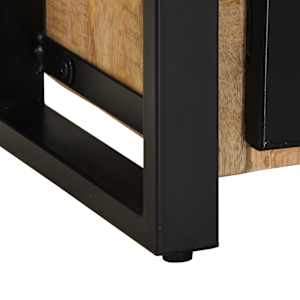 TV skříňka 100x30x40 cm masivní hrubé mangovníkové dřevo - obrázek 7