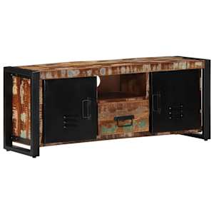 TV skříňka 100x30x40 cm masivní recyklované dřevo - obrázek 11