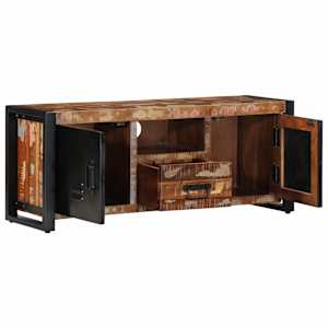 TV skříňka 100x30x40 cm masivní recyklované dřevo - obrázek 12