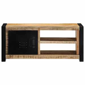 TV skříňka 80x30x35 cm masivní hrubý mangovník - obrázek 3