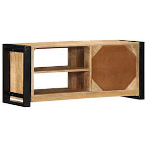 TV skříňka 80x30x35 cm masivní hrubý mangovník - obrázek 5