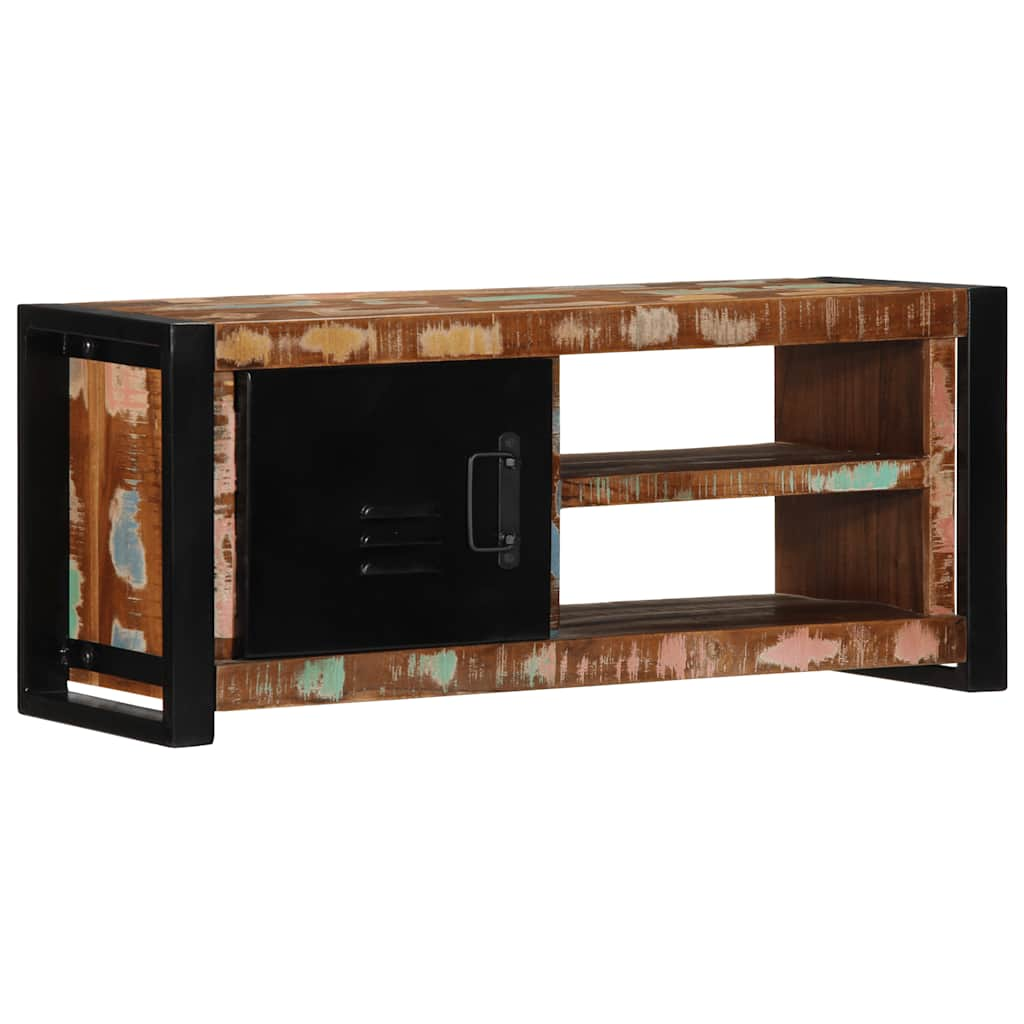 vidaXL TV-Schrank 80x30x35 cm Massivholz Altholz