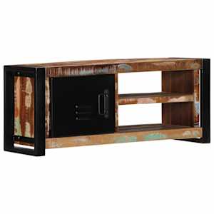 TV skříňka 80x30x35 cm masivní regenerované dřevo - obrázek 13