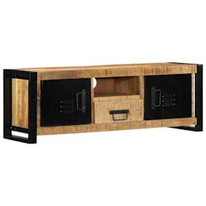 TV skříňka 100x30x35 cm masivní hrubý mangovník - obrázek 11