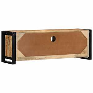 TV skříňka 100x30x35 cm masivní hrubý mangovník - obrázek 4