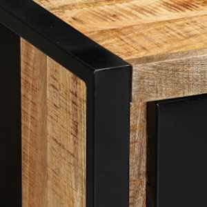 TV skříňka 100x30x35 cm masivní hrubý mangovník - obrázek 5